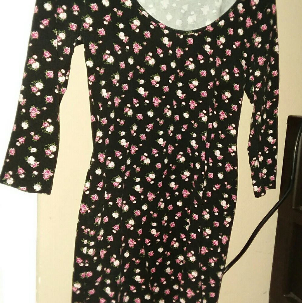 Skin tight rose dress
